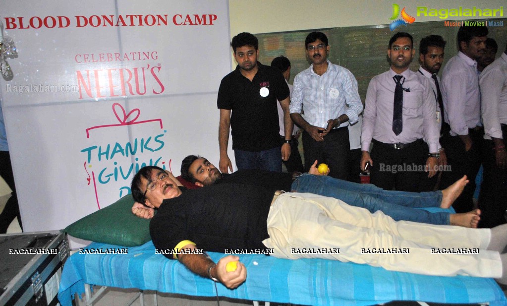 Neeru's Thanksgiving Day Blood Donation Camp, Hyderabad