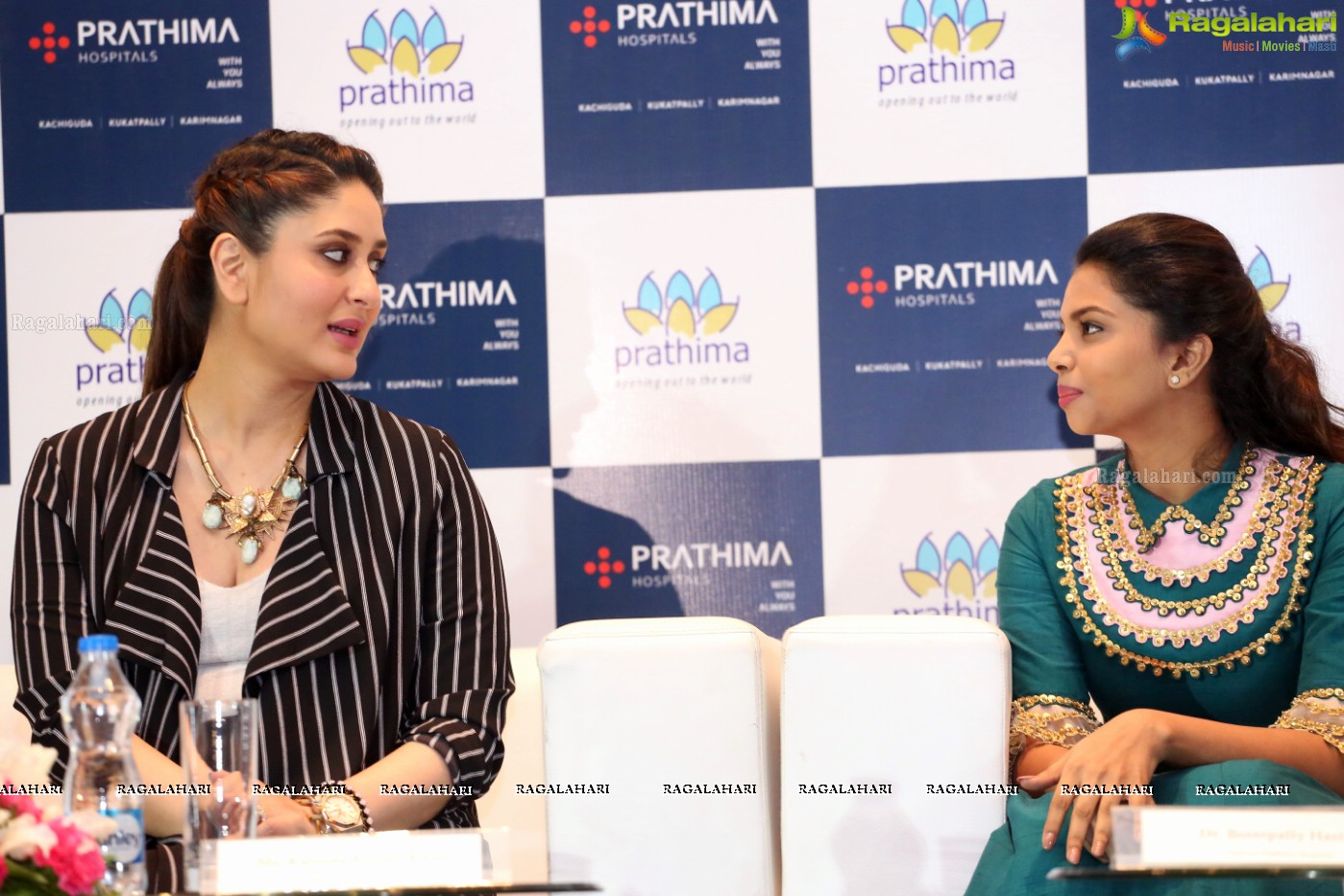 Saif Ali Khan and Kareena Kapoor at Prathima Hospitals Brand Ambassador Announcement