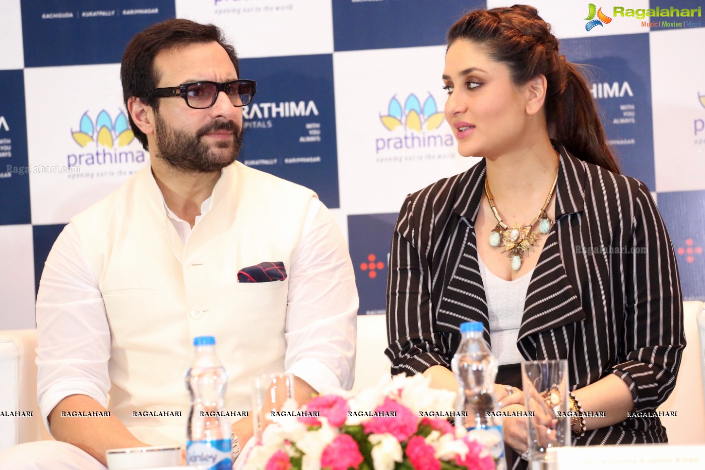 Saif Ali Khan and Kareena Kapoor at Prathima Hospitals Brand Ambassador Announcement