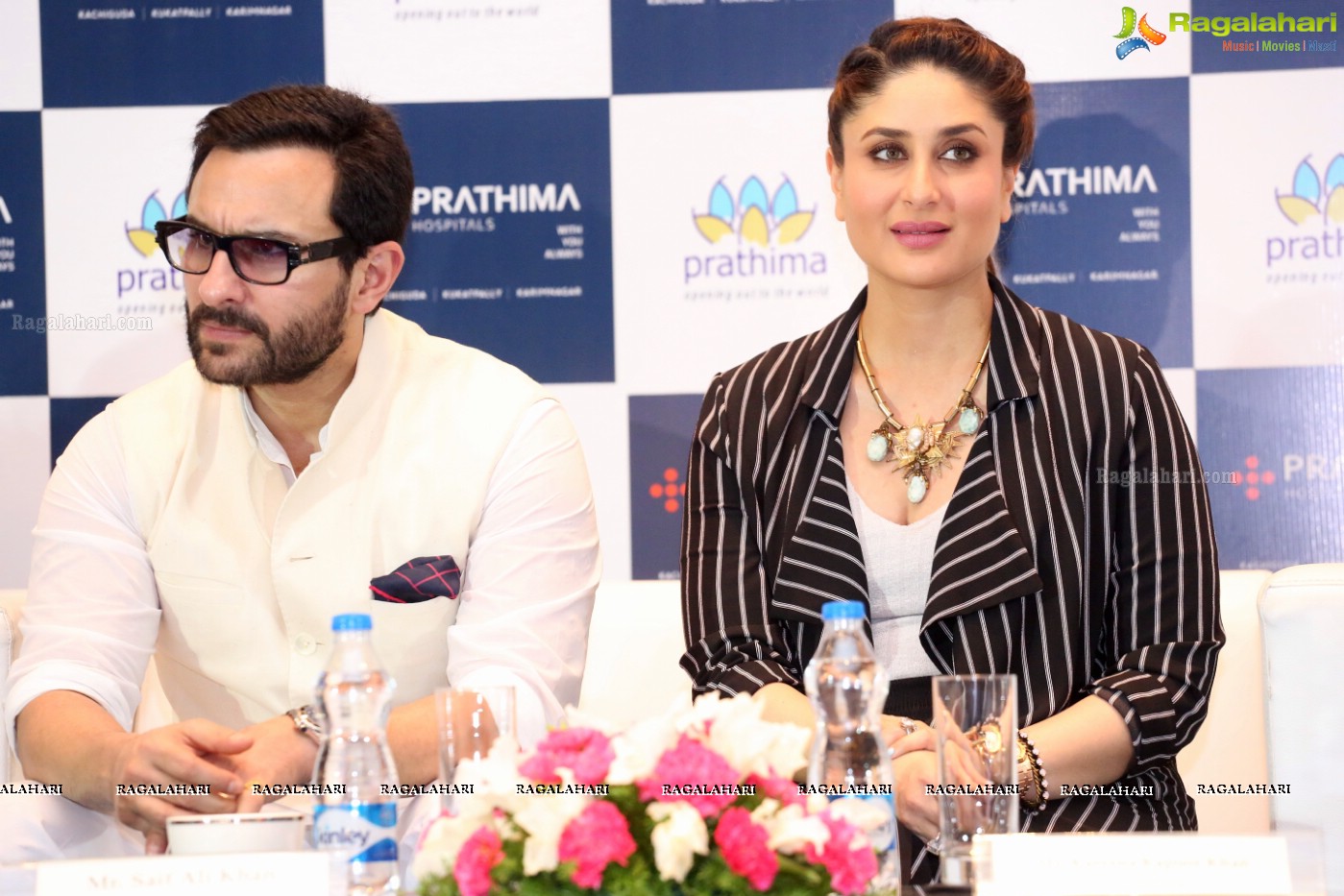 Saif Ali Khan and Kareena Kapoor at Prathima Hospitals Brand Ambassador Announcement