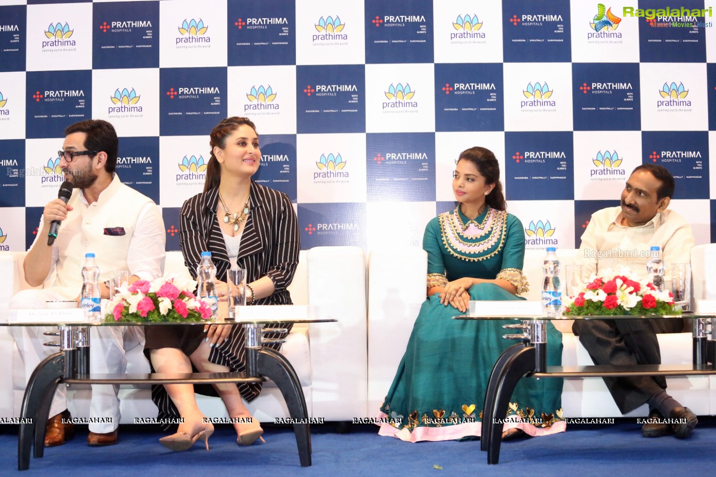 Saif Ali Khan and Kareena Kapoor at Prathima Hospitals Brand Ambassador Announcement