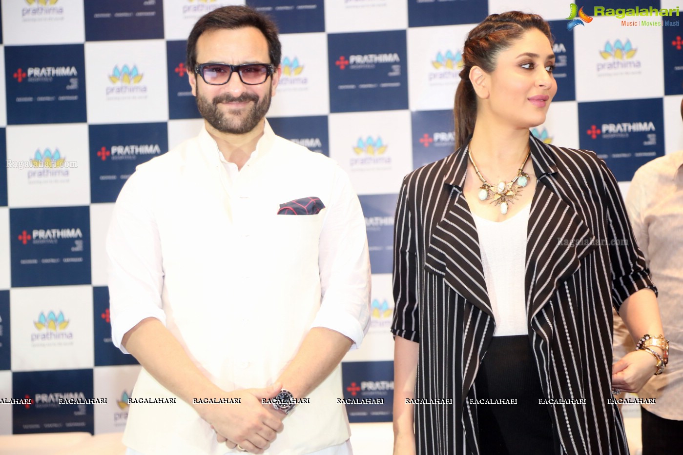 Saif Ali Khan and Kareena Kapoor at Prathima Hospitals Brand Ambassador Announcement