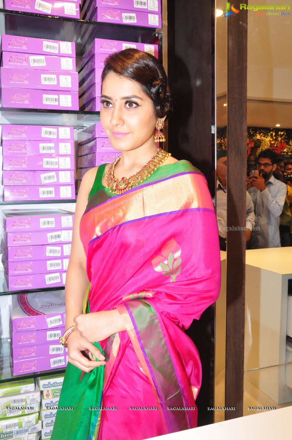 Raashi Khanna inaugurates R.S Brothers at Kothapet, Hyderabad