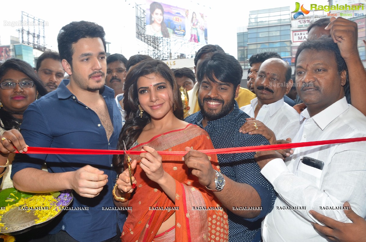 Samantha and Akhil launches South India Shopping Mall, Hyderabad