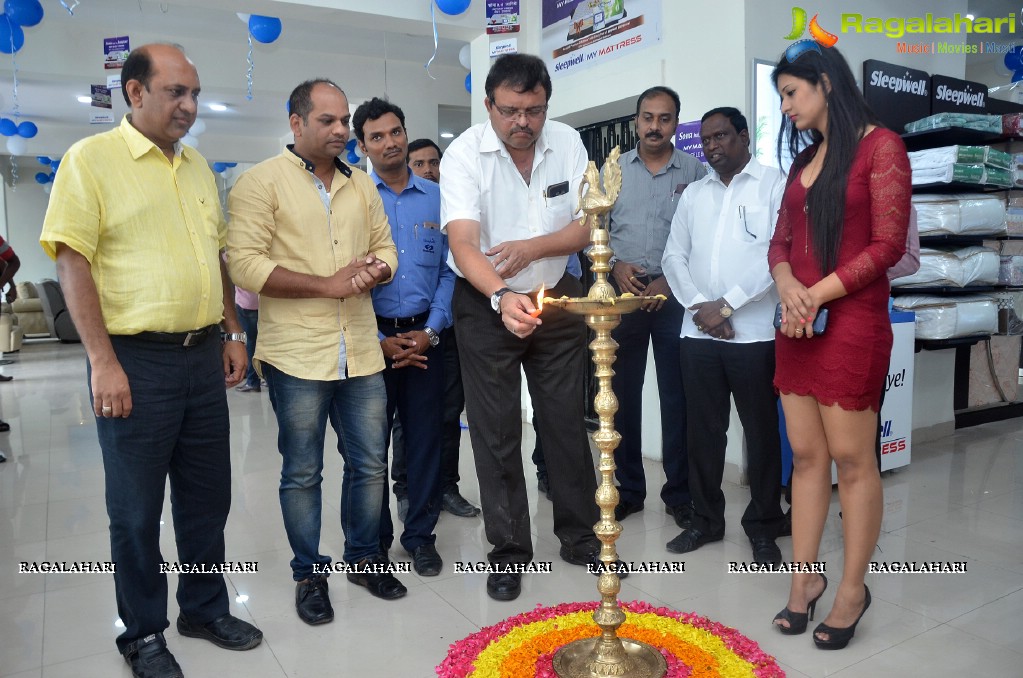 Nikita Bisht Launches Sleepwell World Showroom Miyapur, Hyderabad