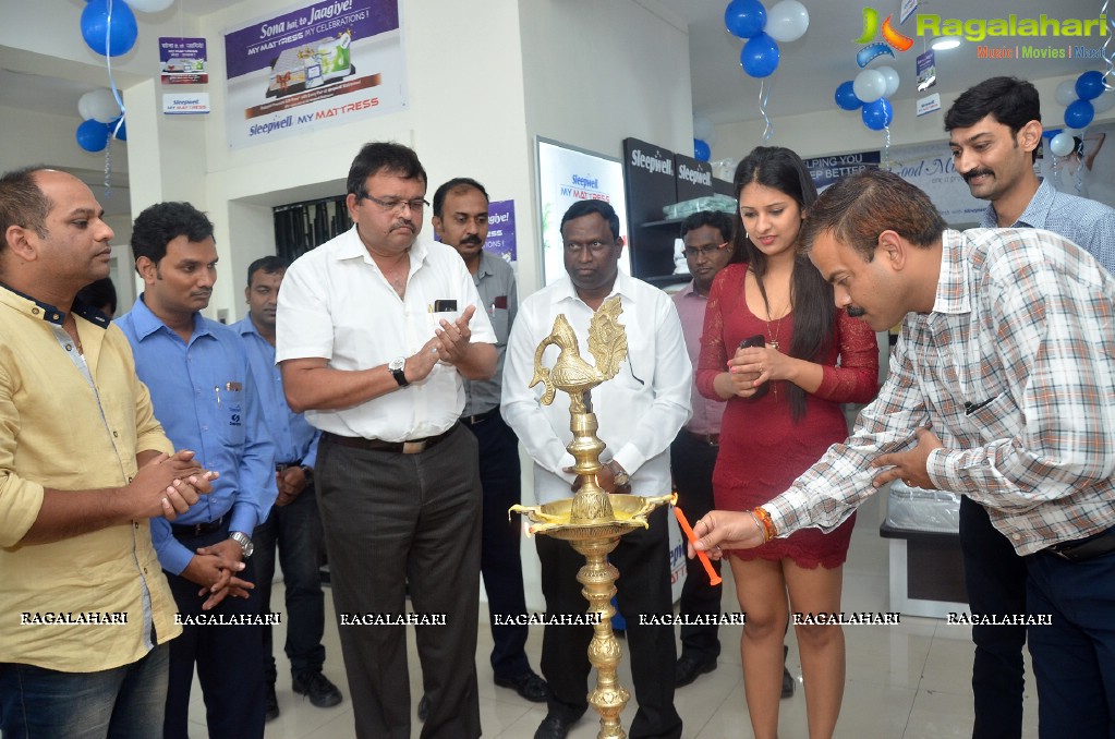 Nikita Bisht Launches Sleepwell World Showroom Miyapur, Hyderabad