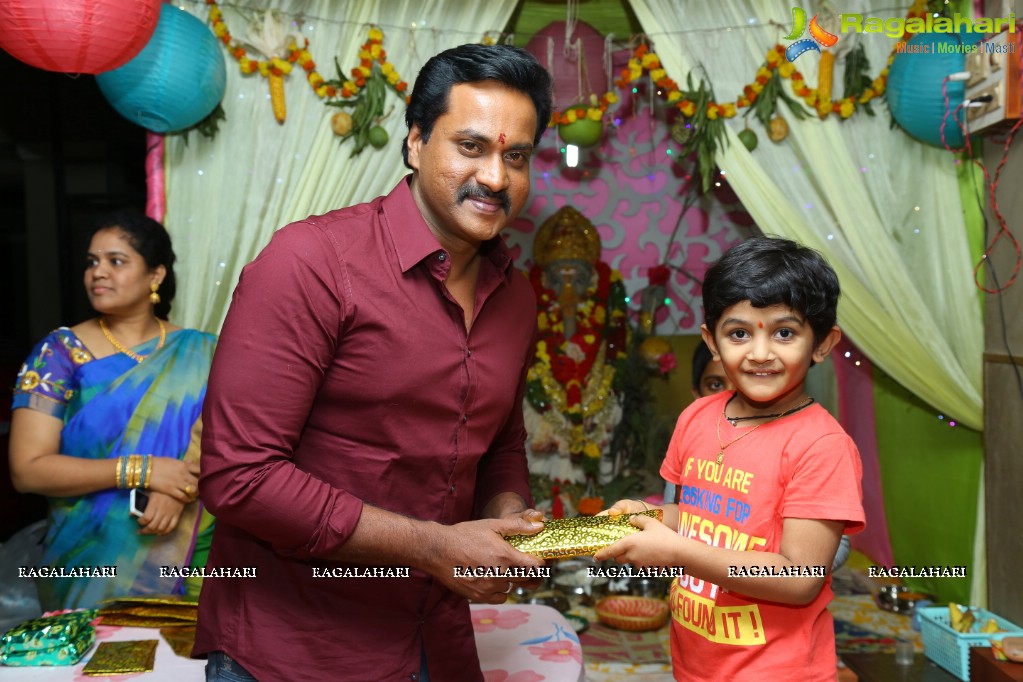 Hero Sunil at Ganesh Chaturthi Celebrations