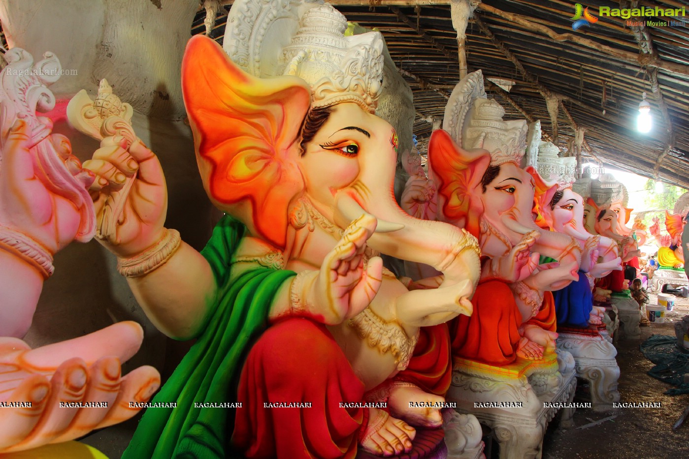 Ganesh Chaturthi Idols Sale at Nagole X Road, Hyderabad