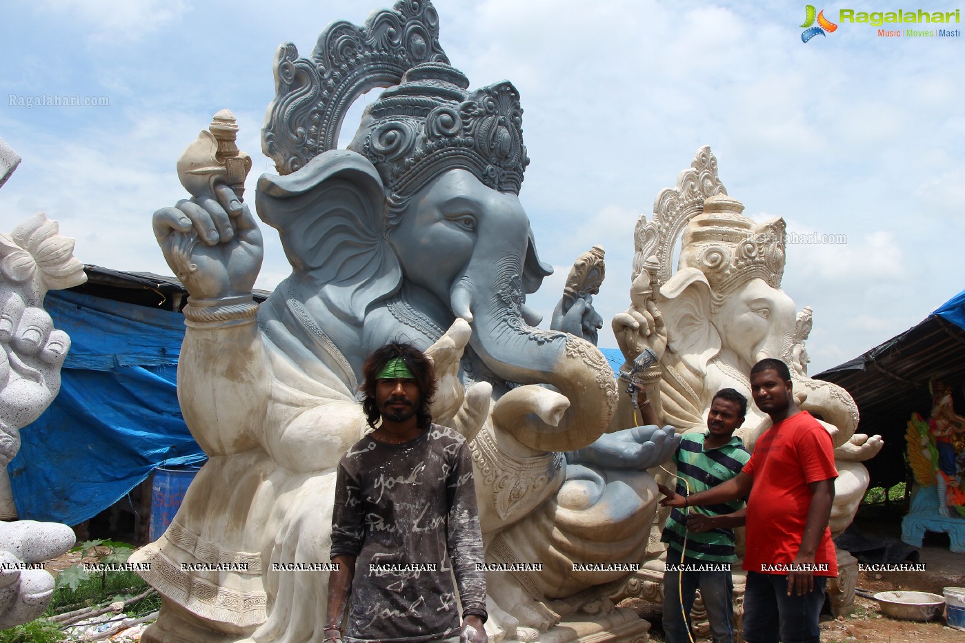 Ganesh Chaturthi Idols Sale at Nagole X Road, Hyderabad