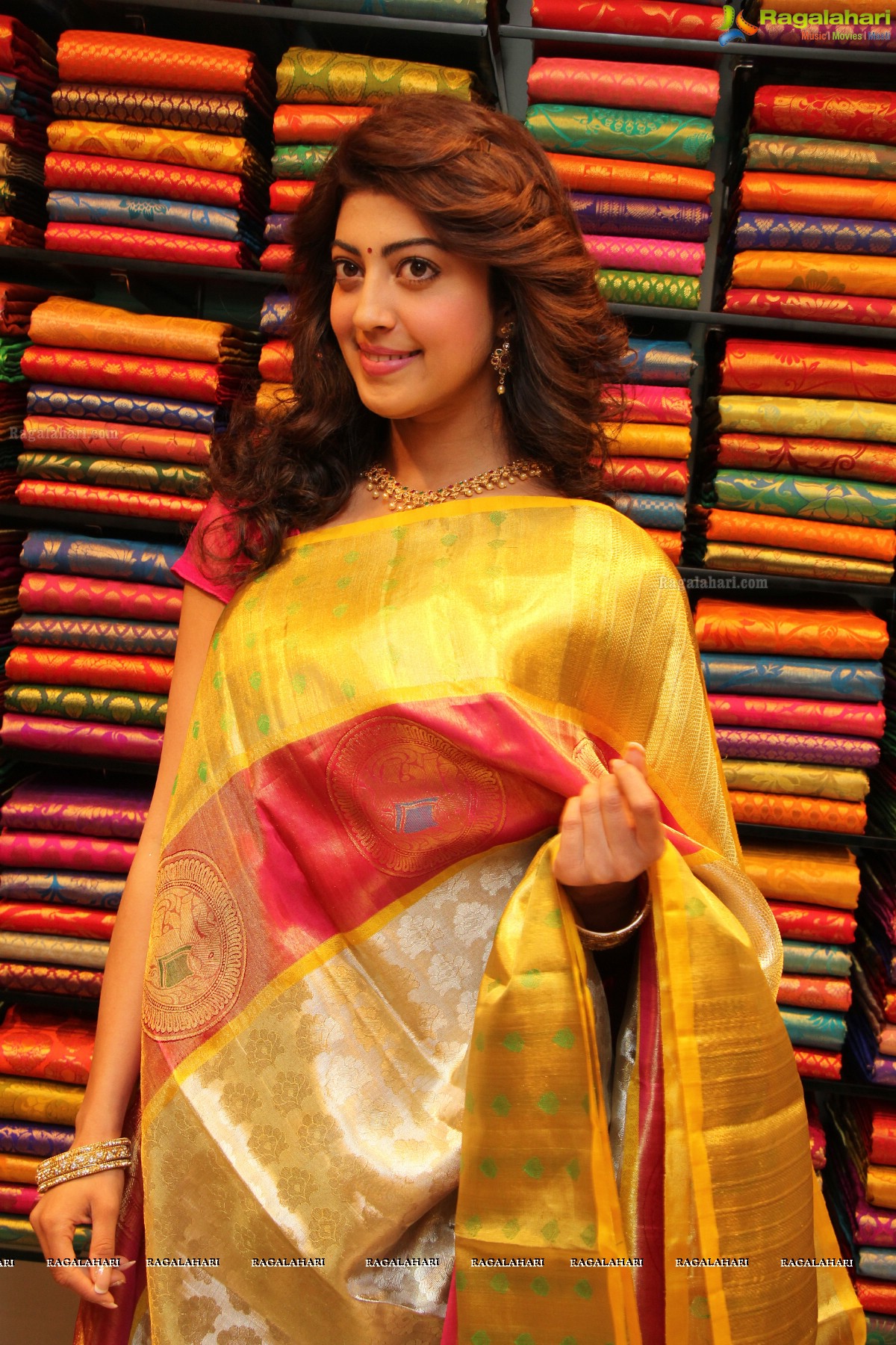 Pranitha Subhash launches VRK Silks at Kukatpally, Hyderabad