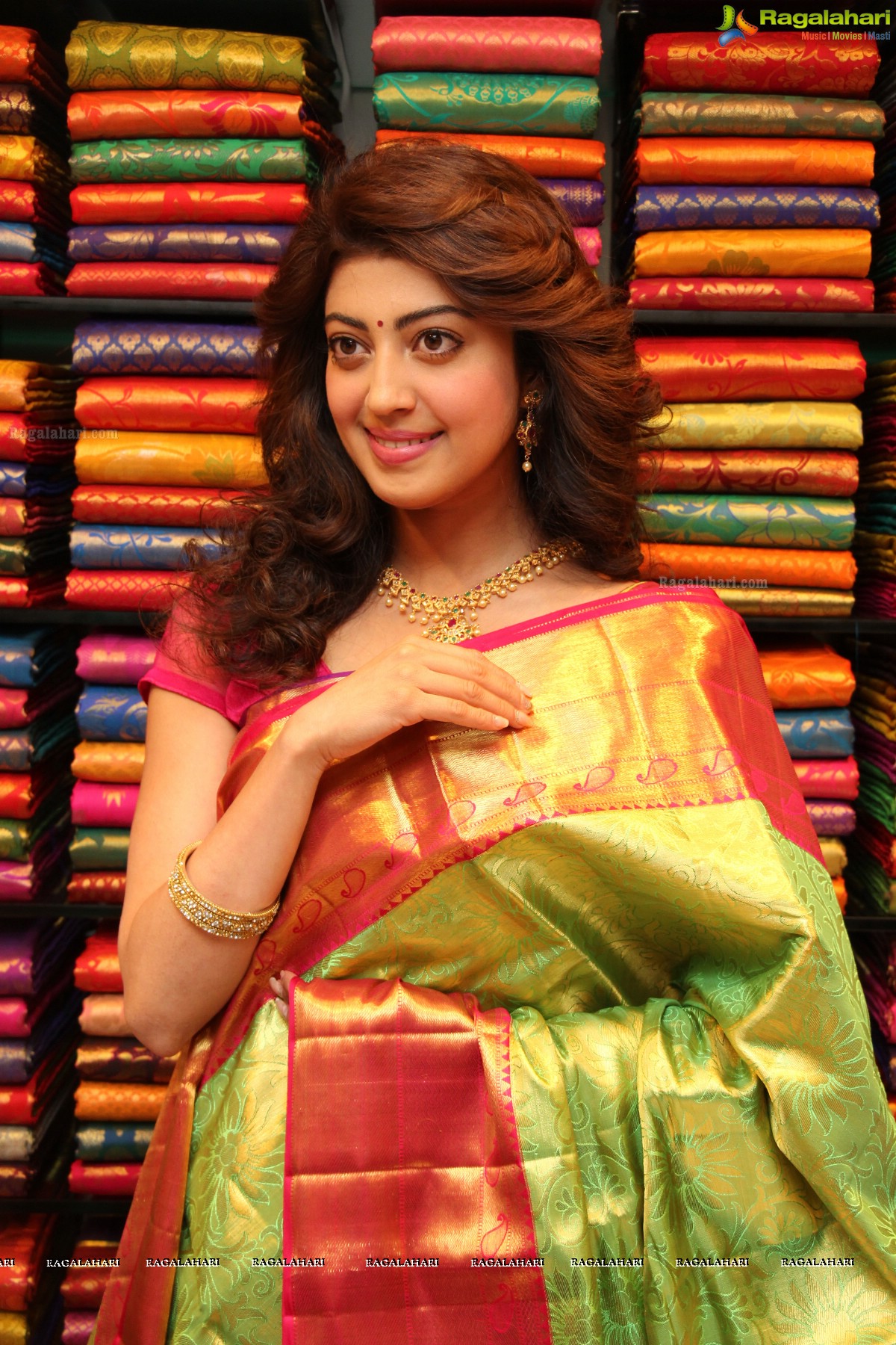 Pranitha Subhash launches VRK Silks at Kukatpally, Hyderabad