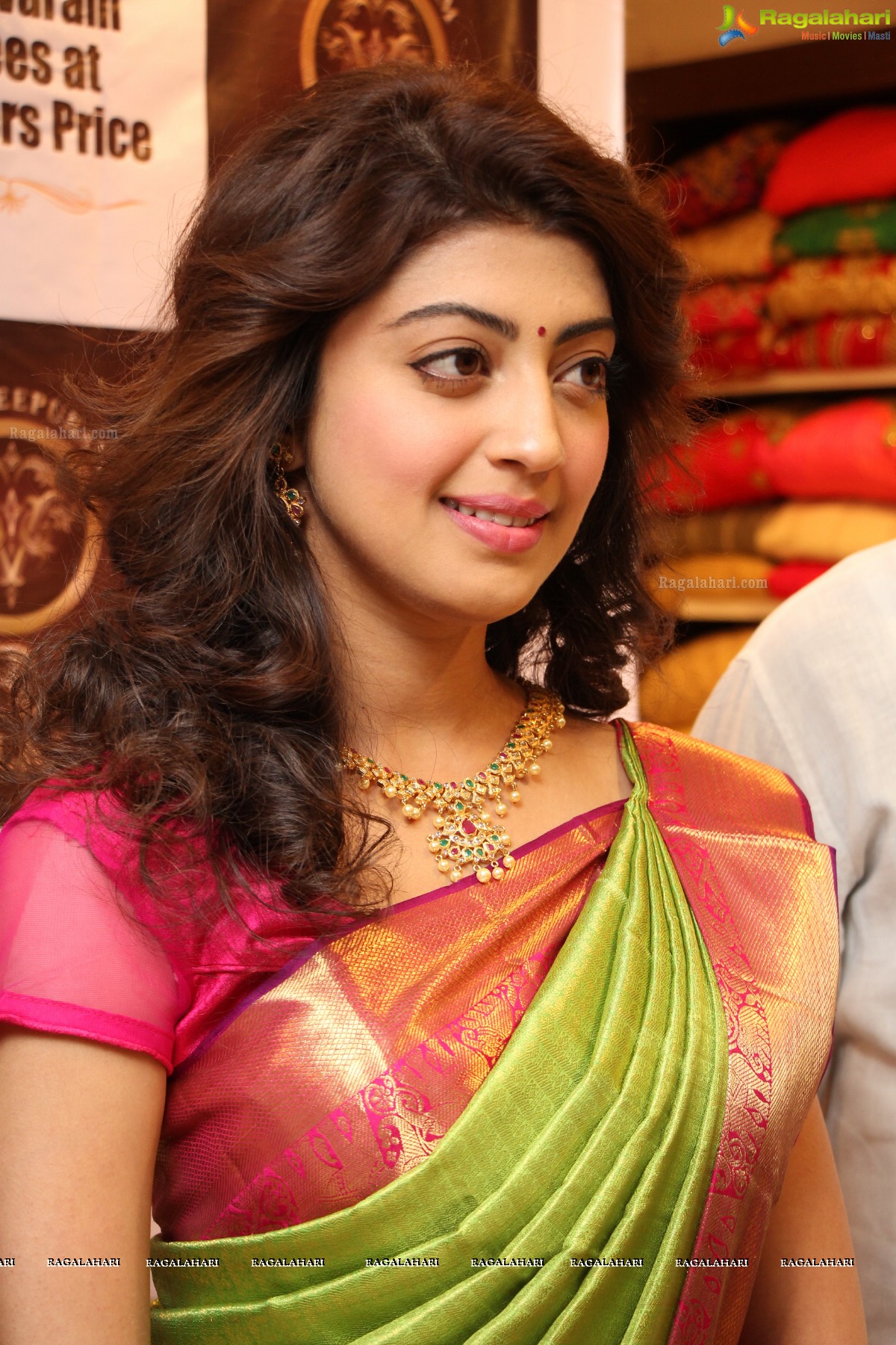 Pranitha Subhash launches VRK Silks at Kukatpally, Hyderabad