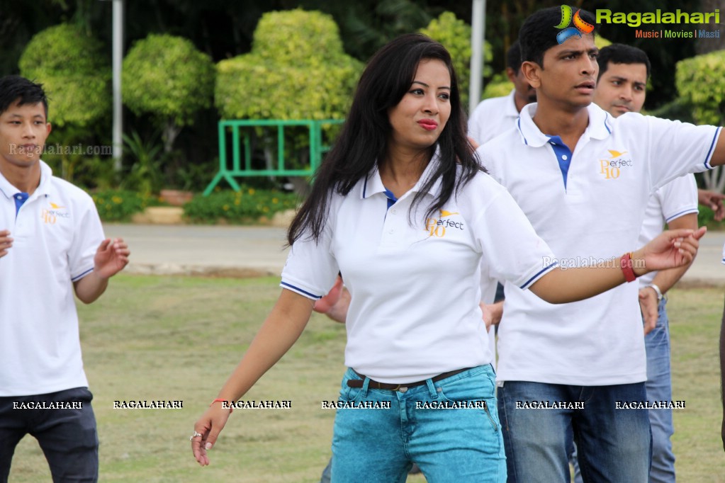 Zumba Performance and Class at Novotel Hyderabad Airport Employee Celebration Week