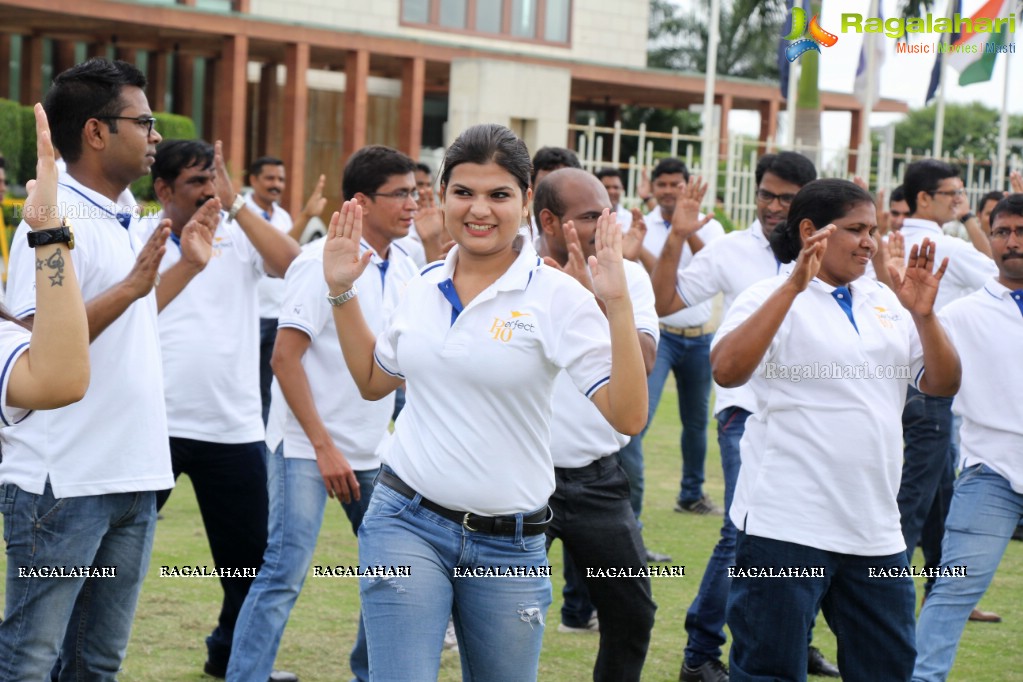 Zumba Performance and Class at Novotel Hyderabad Airport Employee Celebration Week