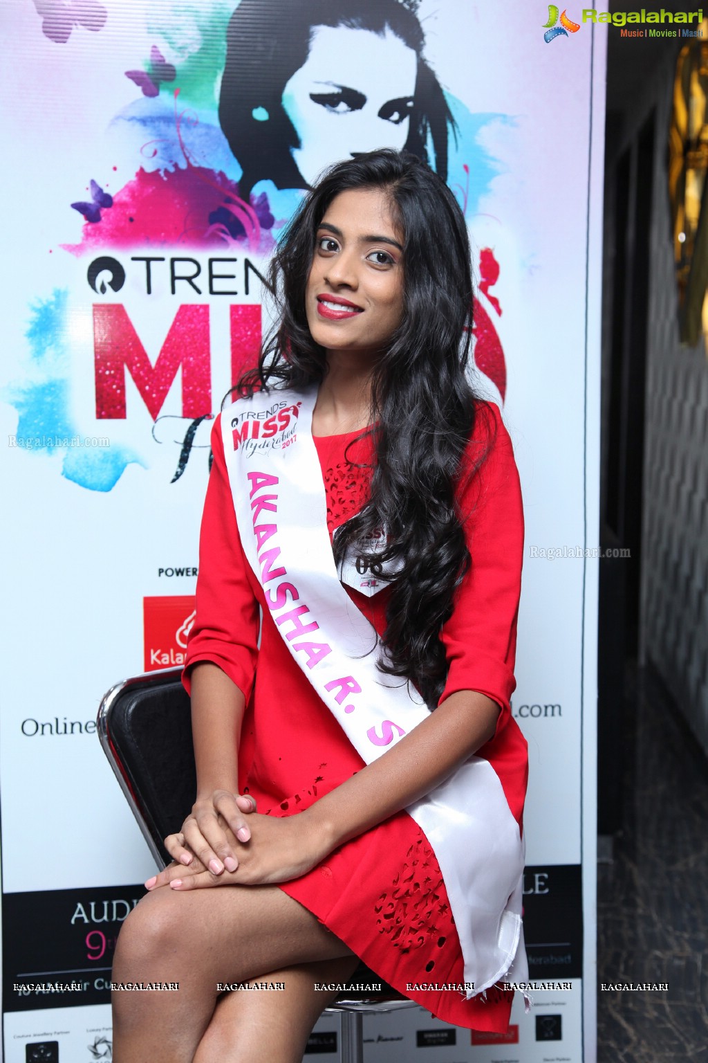 Trends Miss Hyderabad 2017 Makeover of the Finalist at F Salon, Jubilee Hills, Hyderabad