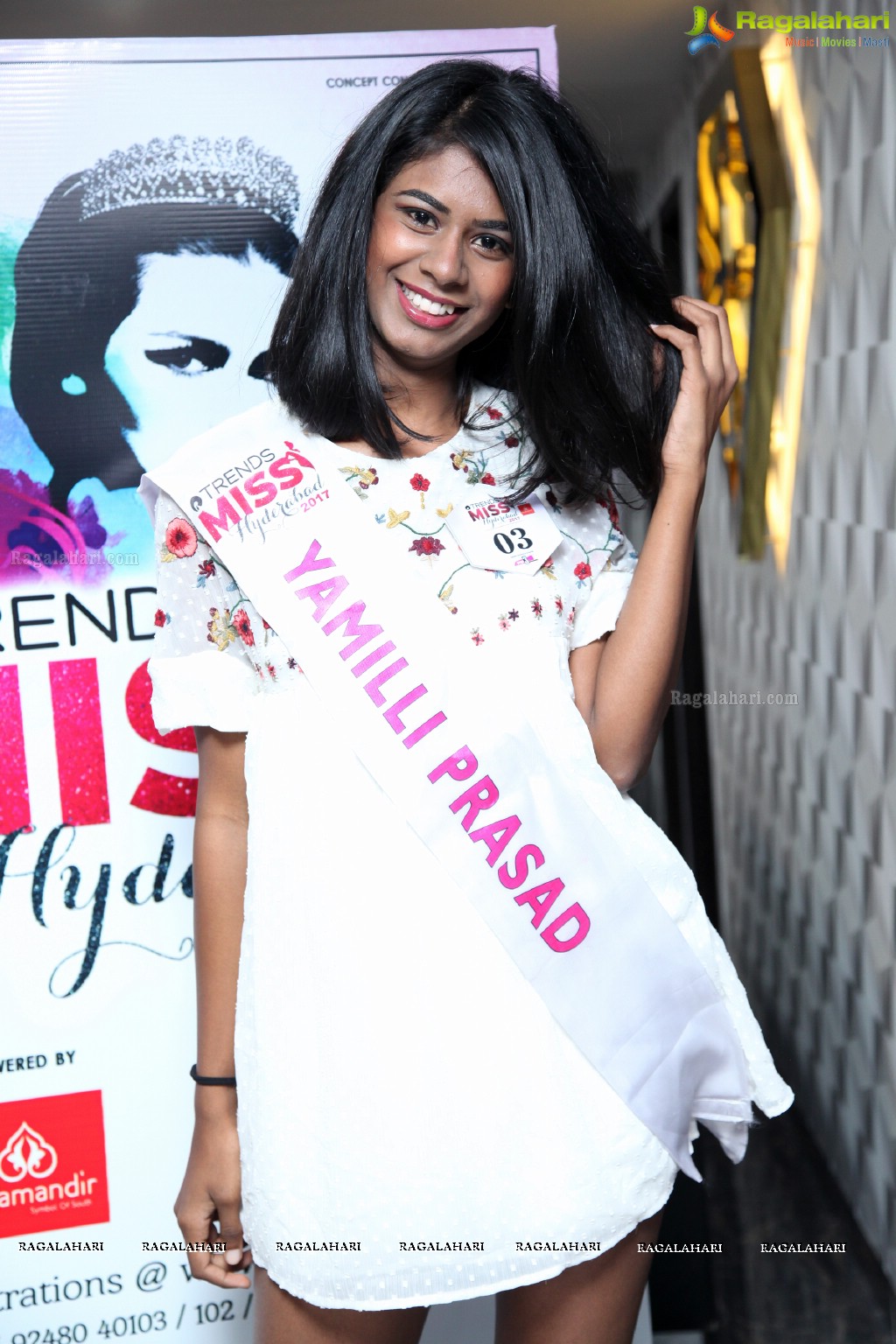 Trends Miss Hyderabad 2017 Makeover of the Finalist at F Salon, Jubilee Hills, Hyderabad