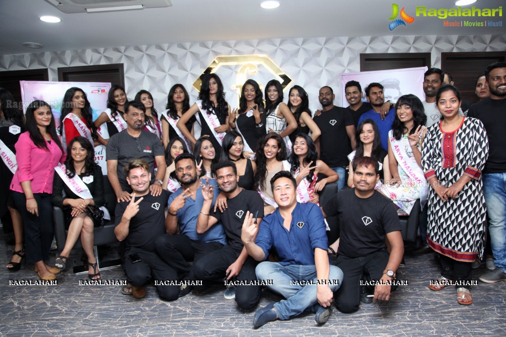 Trends Miss Hyderabad 2017 Makeover of the Finalist at F Salon, Jubilee Hills, Hyderabad