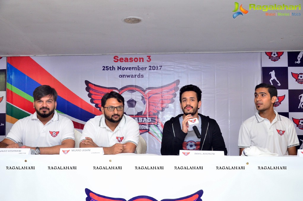 Hyderabad Football League Press Conference with Akhil Akkineni