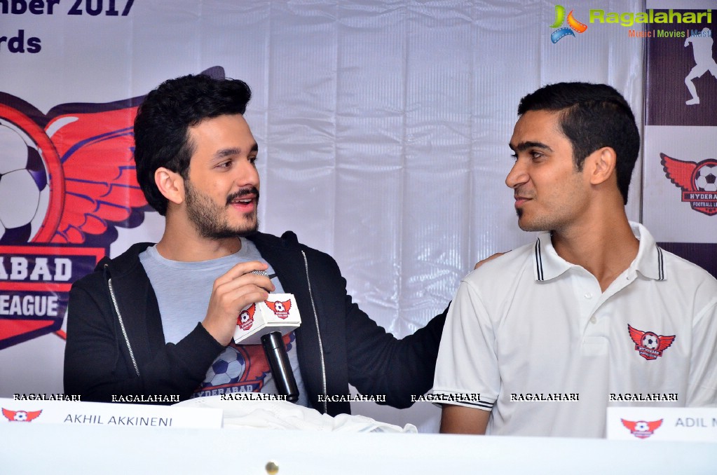 Hyderabad Football League Press Conference with Akhil Akkineni