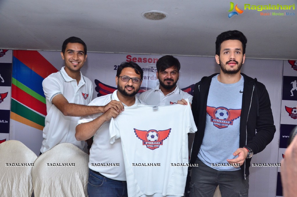 Hyderabad Football League Press Conference with Akhil Akkineni