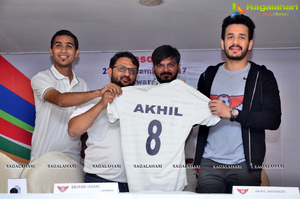 Hyderabad Football League Press Conference with Akhil Akkineni