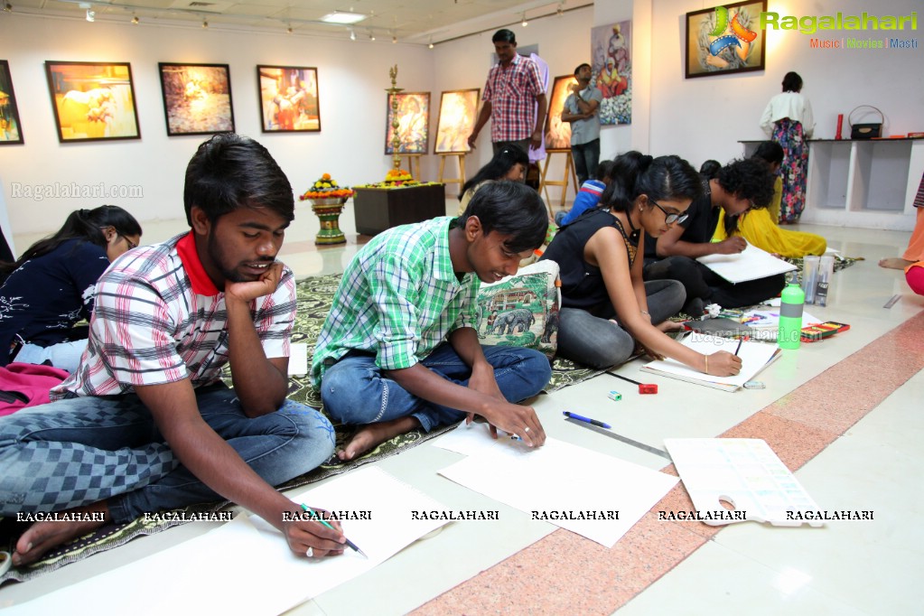 Batukamma Rangulu Art Fest at Paryatak Bhavan