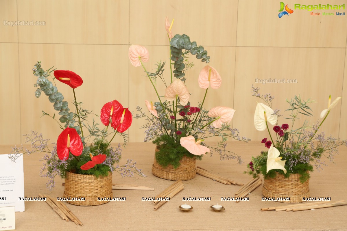 Bathukamma-Song of Flowers 2017 - International Ikebana Festival at Shilpakala Vedika, Hyderabad