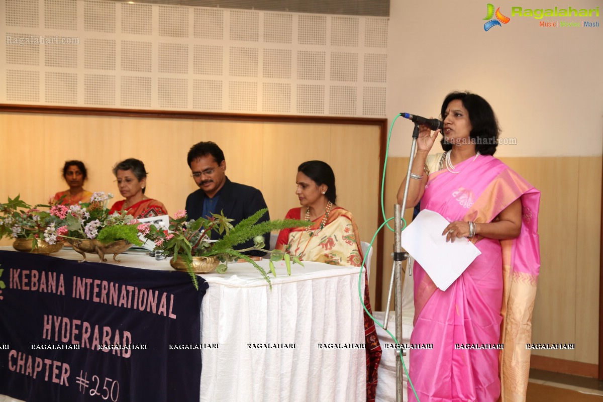 Bathukamma-Song of Flowers 2017 - International Ikebana Festival at Shilpakala Vedika, Hyderabad