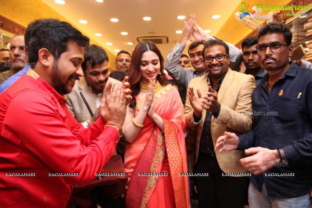 Tamannaah launches Brundavan Silks Showroom at General Bazaar, Secunderabad, Hyderabad