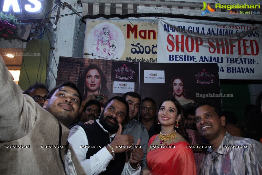 Tamannaah launches Brundavan Silks Showroom at General Bazaar, Secunderabad, Hyderabad