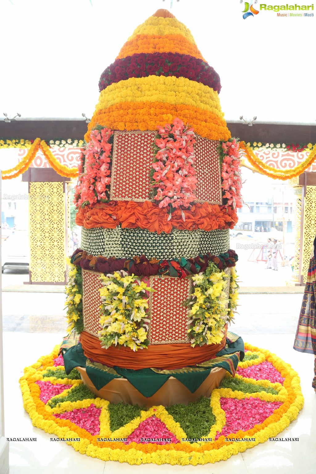 Poola Bathukamma Sambaralu by Chennai Silks, Kukatpally