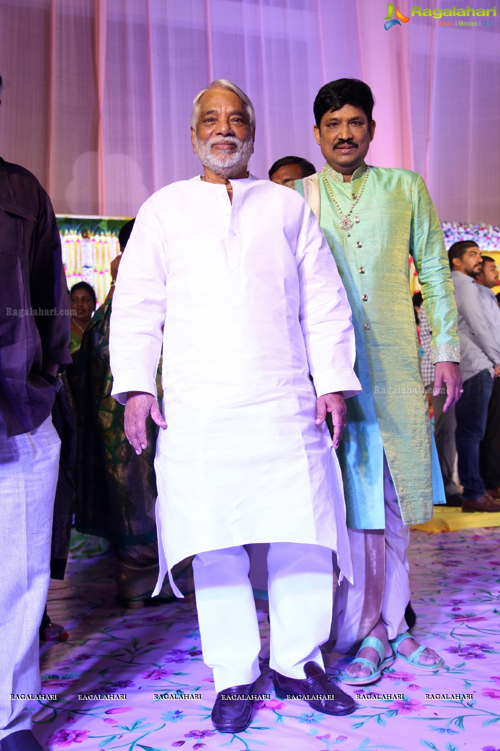 Grand Dhoti and Saree Ceremony of Prithvi Mohan and Maanvi Mohan at JRC Covention Hall, Hyderabad