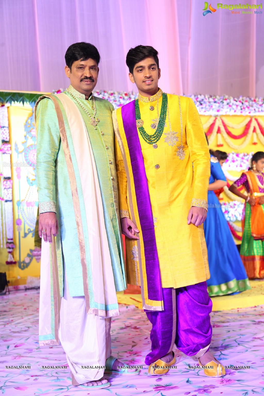 Grand Dhoti and Saree Ceremony of Prithvi Mohan and Maanvi Mohan at JRC Covention Hall, Hyderabad