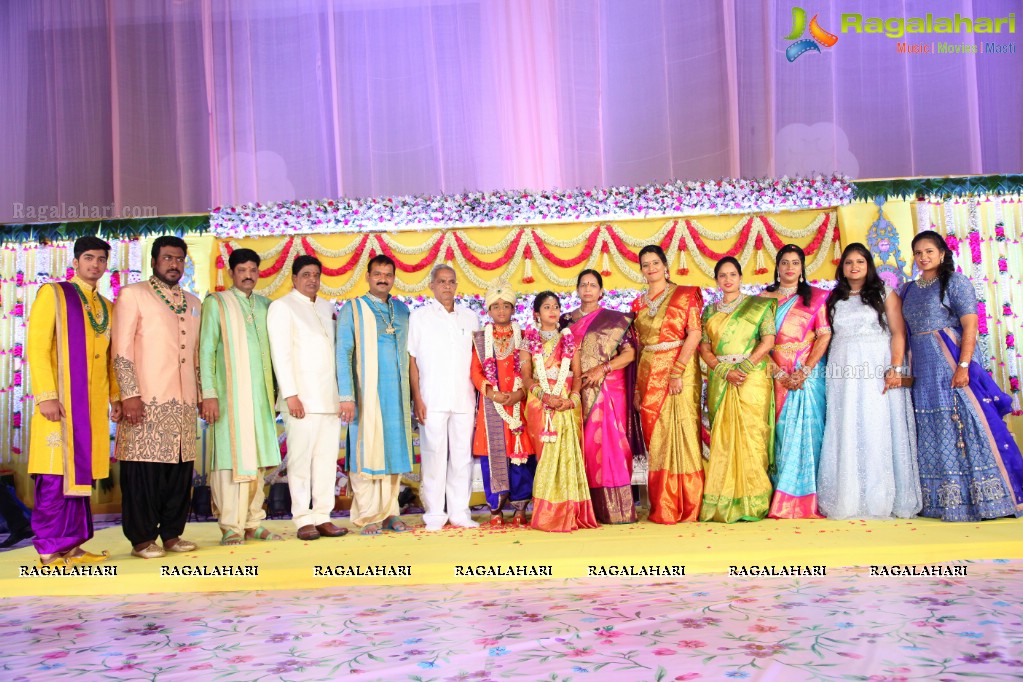 Grand Dhoti and Saree Ceremony of Prithvi Mohan and Maanvi Mohan at JRC Covention Hall, Hyderabad