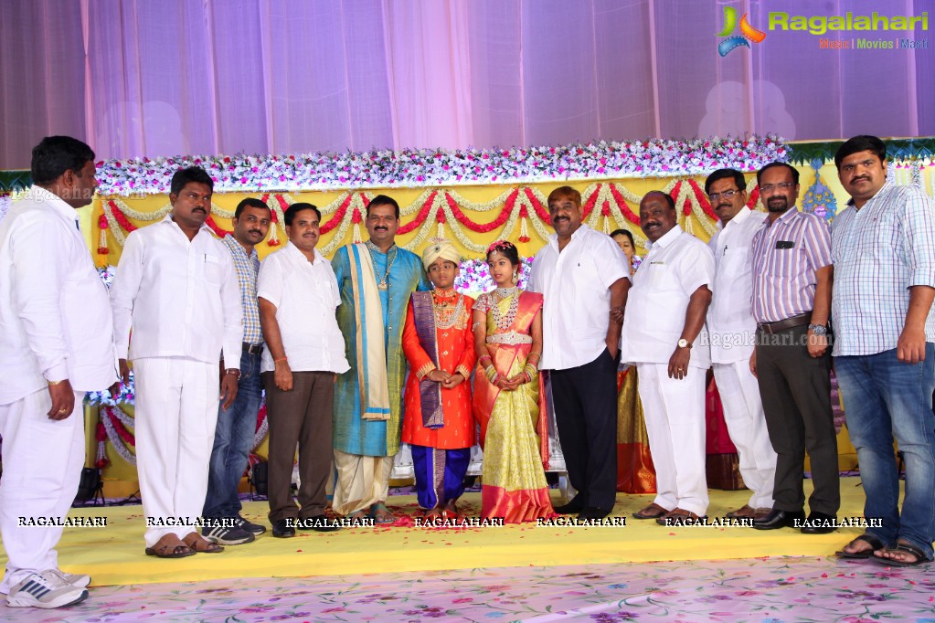 Grand Dhoti and Saree Ceremony of Prithvi Mohan and Maanvi Mohan at JRC Covention Hall, Hyderabad