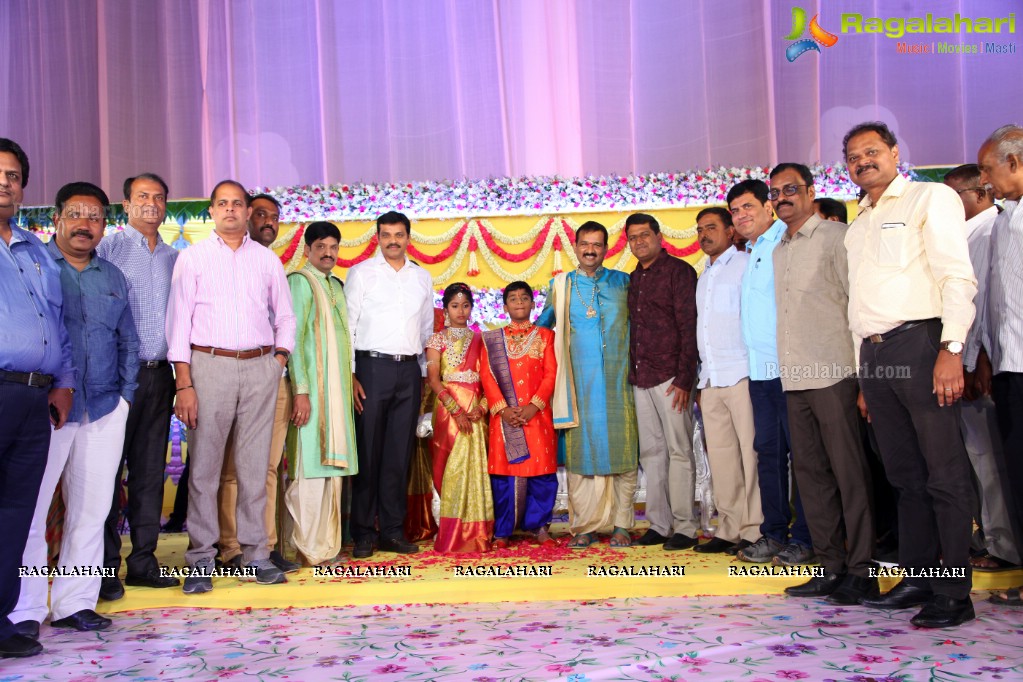 Grand Dhoti and Saree Ceremony of Prithvi Mohan and Maanvi Mohan at JRC Covention Hall, Hyderabad