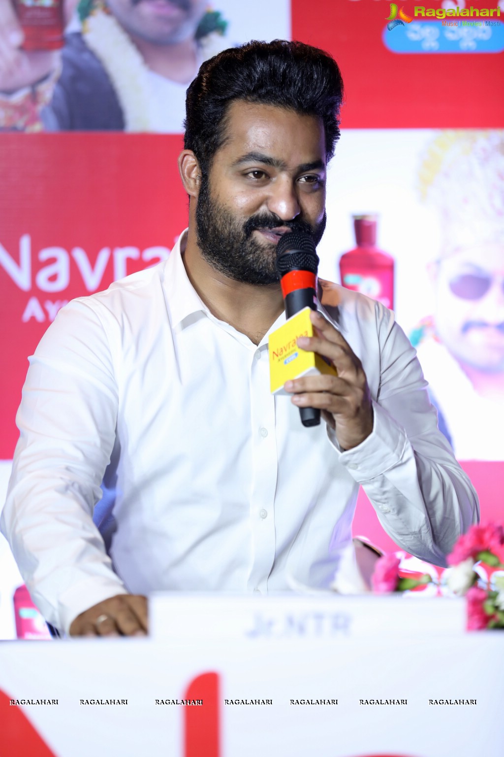 Emami Press Conference with NTR at The Park, Hyderabad