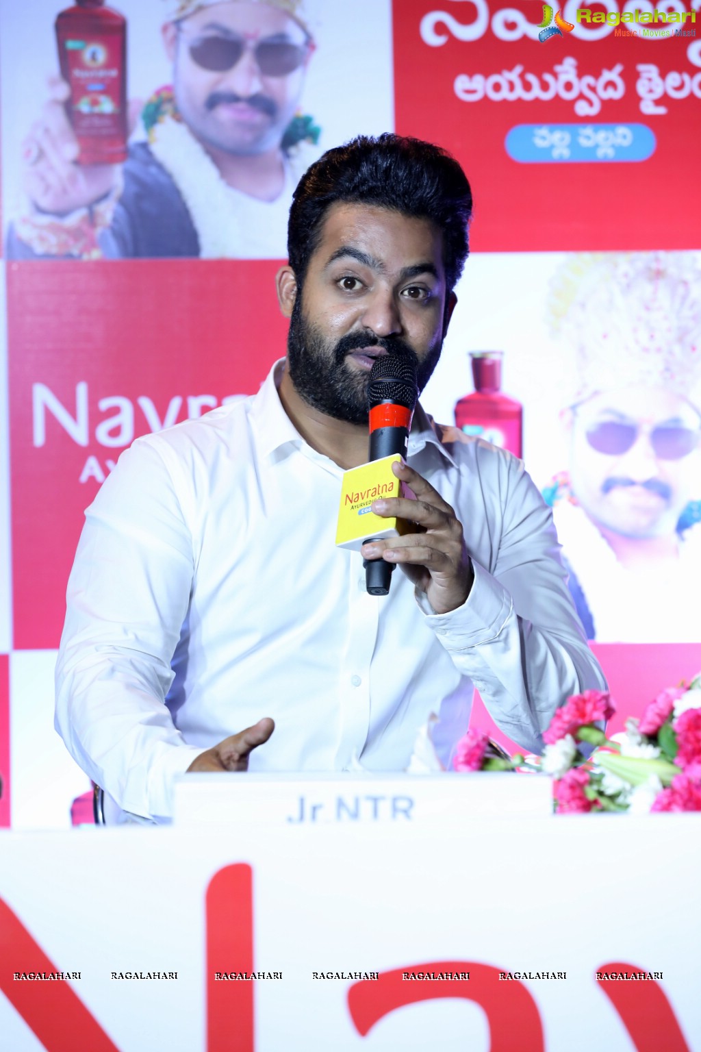 Emami Press Conference with NTR at The Park, Hyderabad