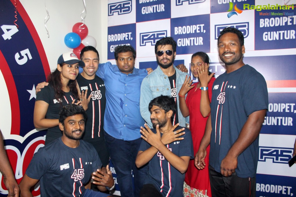 Nikhil launches F45 Gym, Guntur