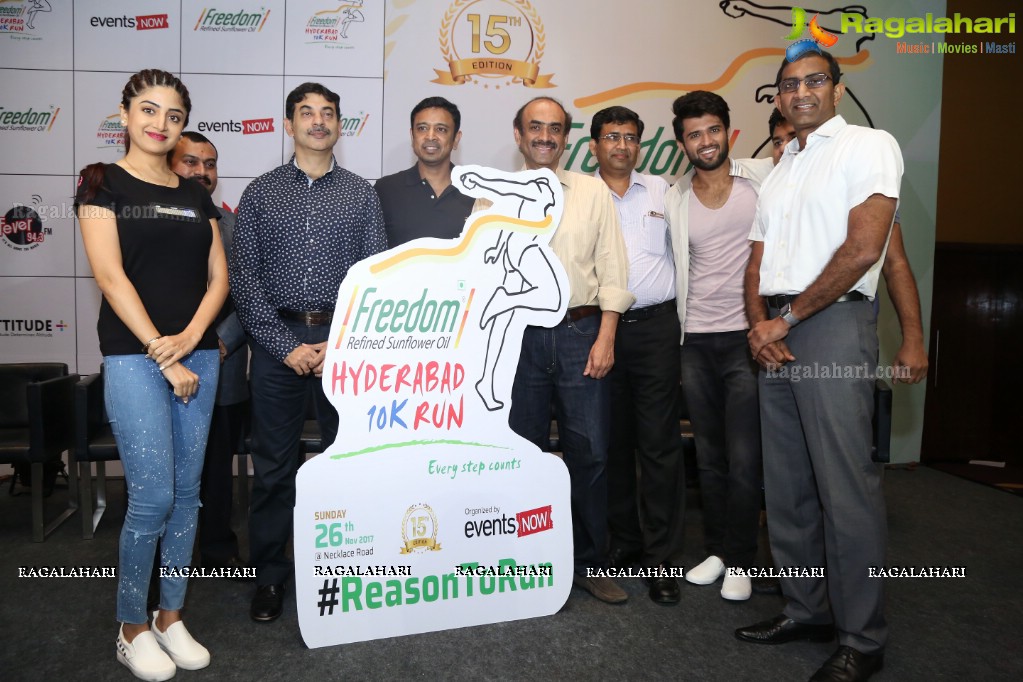 15th Edition of Freedom Hyderabad 10K Run Announcement Press Meet at The Park