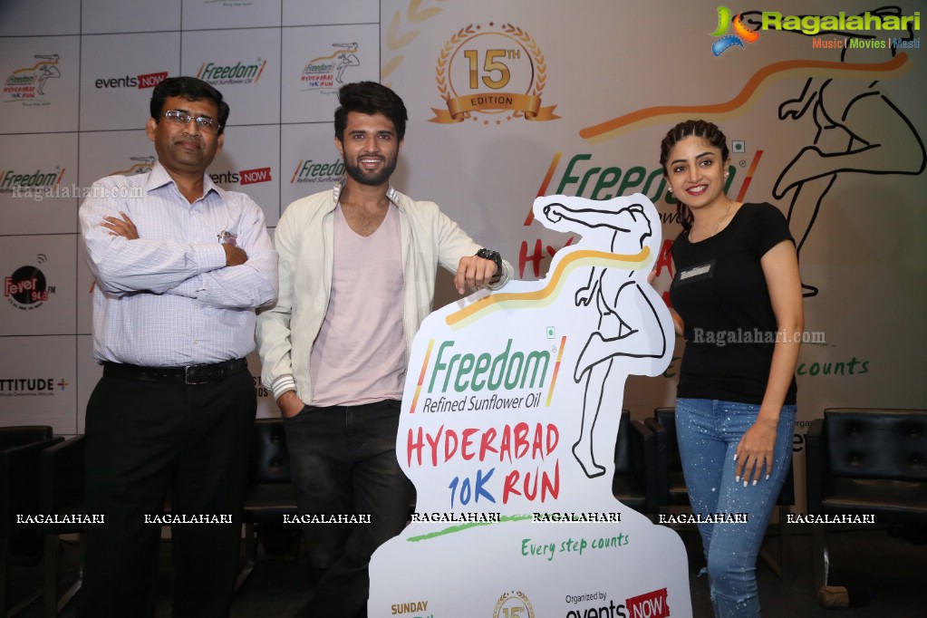 15th Edition of Freedom Hyderabad 10K Run Announcement Press Meet at The Park