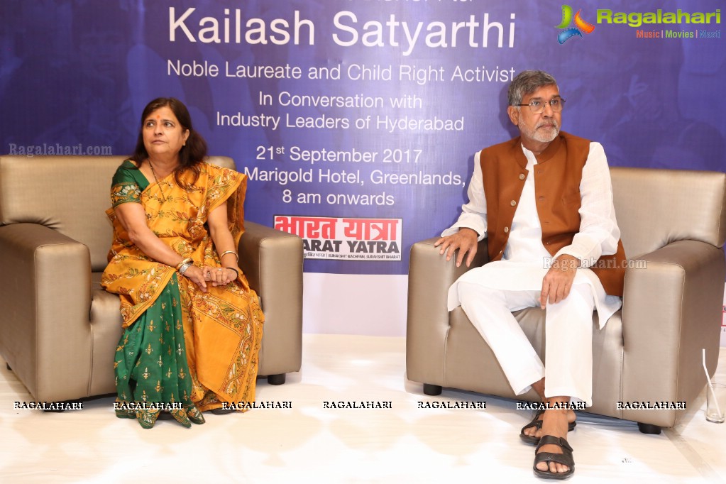 Interactive Session by Kailash Satyarthi with Industry Leaders of Hyderabad at Marigold