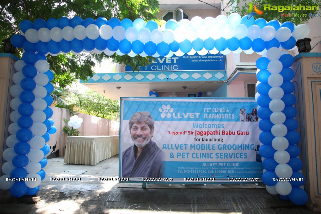 Jagapathi Babu launches Allvet Pet Clinic at Road #2, Banjara Hills, Hyderabad