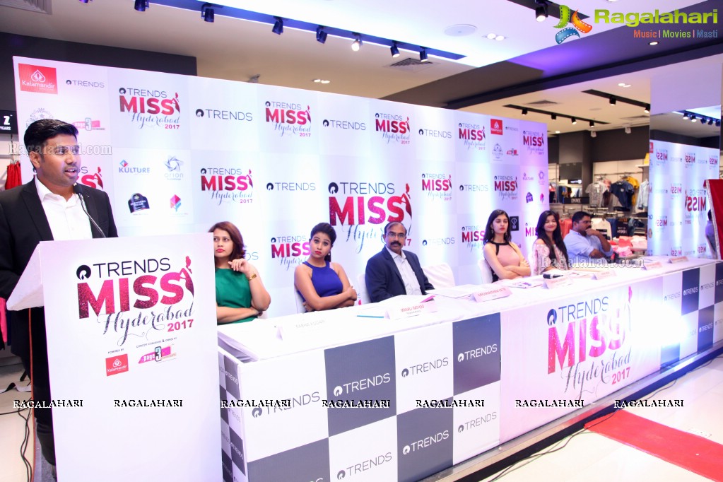 Trends Miss Hyderabad 2017 Launch by Page 3 Entertainments at Reliance Trends