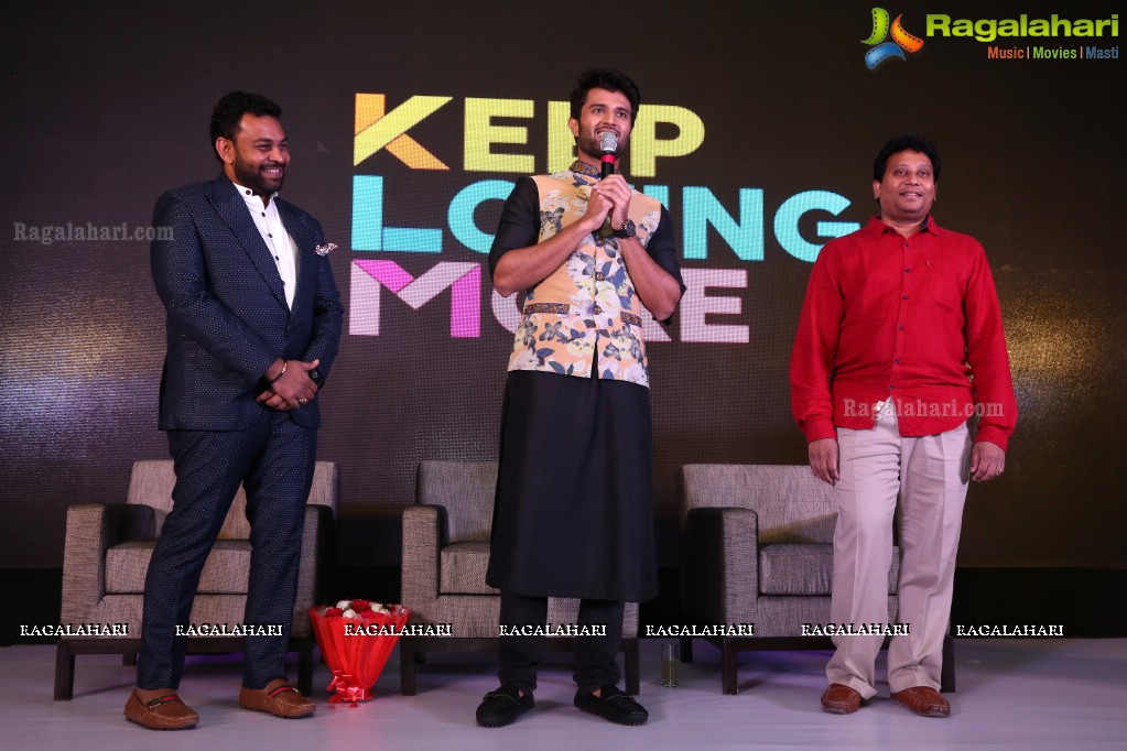 Vijay Devarakonda Launches Keep Loving More (KLM) Showroom Logo And Teaser 