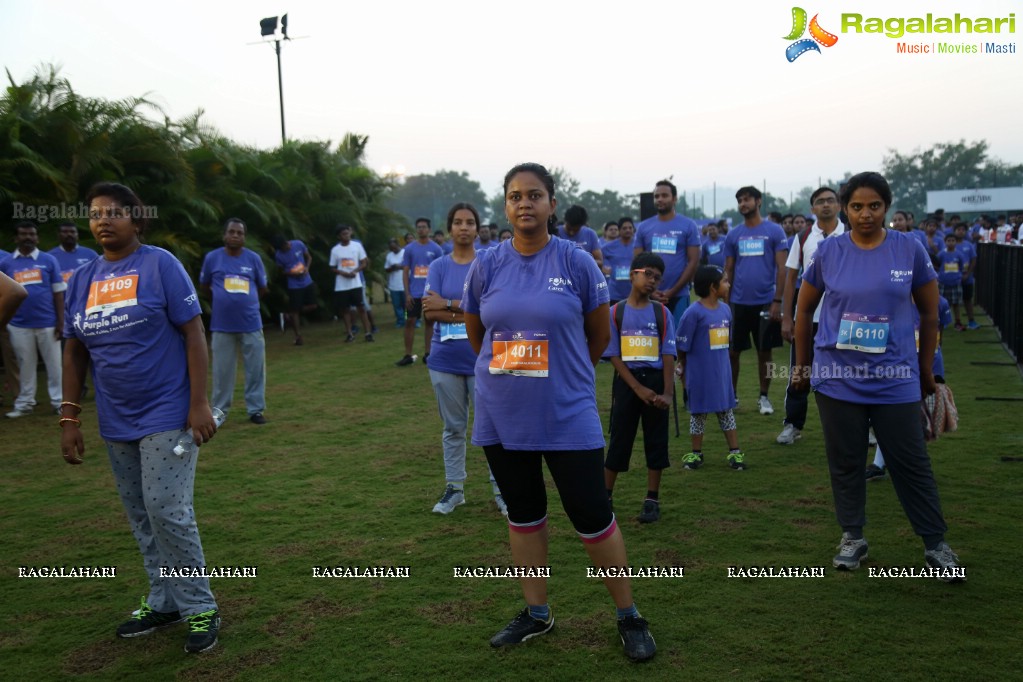 Purple Run 2016 - Alzheimer's Awareness Run, Gachibowli, Hyderabad