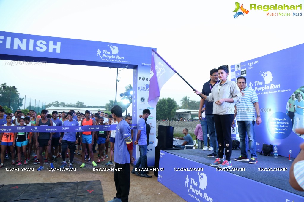 Purple Run 2016 - Alzheimer's Awareness Run, Gachibowli, Hyderabad