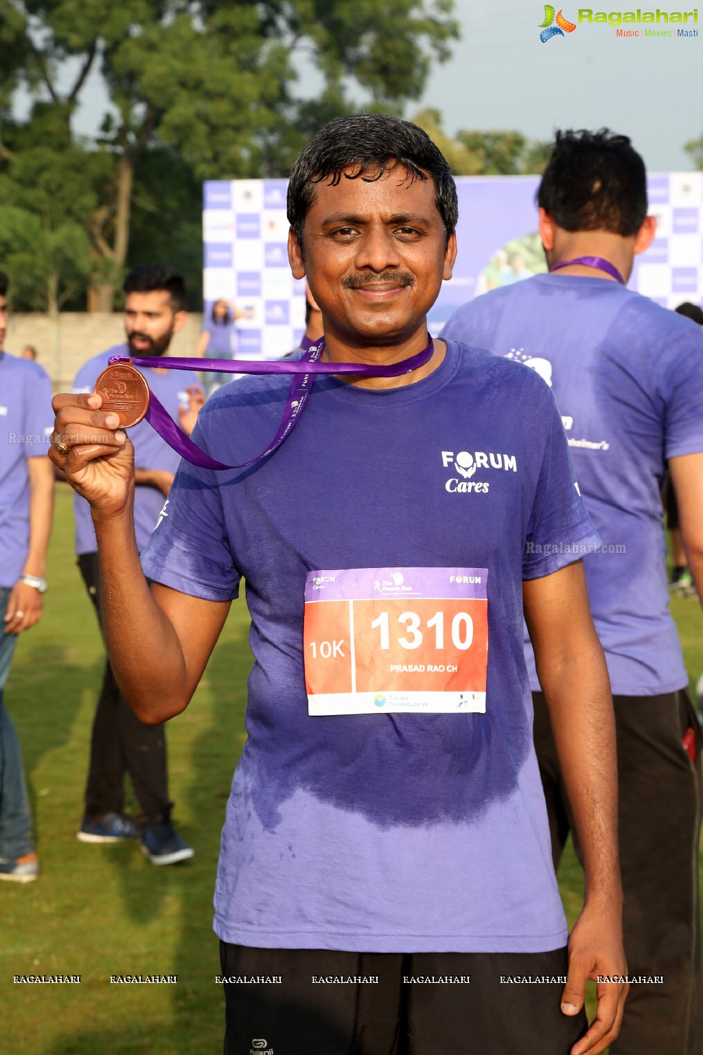 Purple Run 2016 - Alzheimer's Awareness Run, Gachibowli, Hyderabad