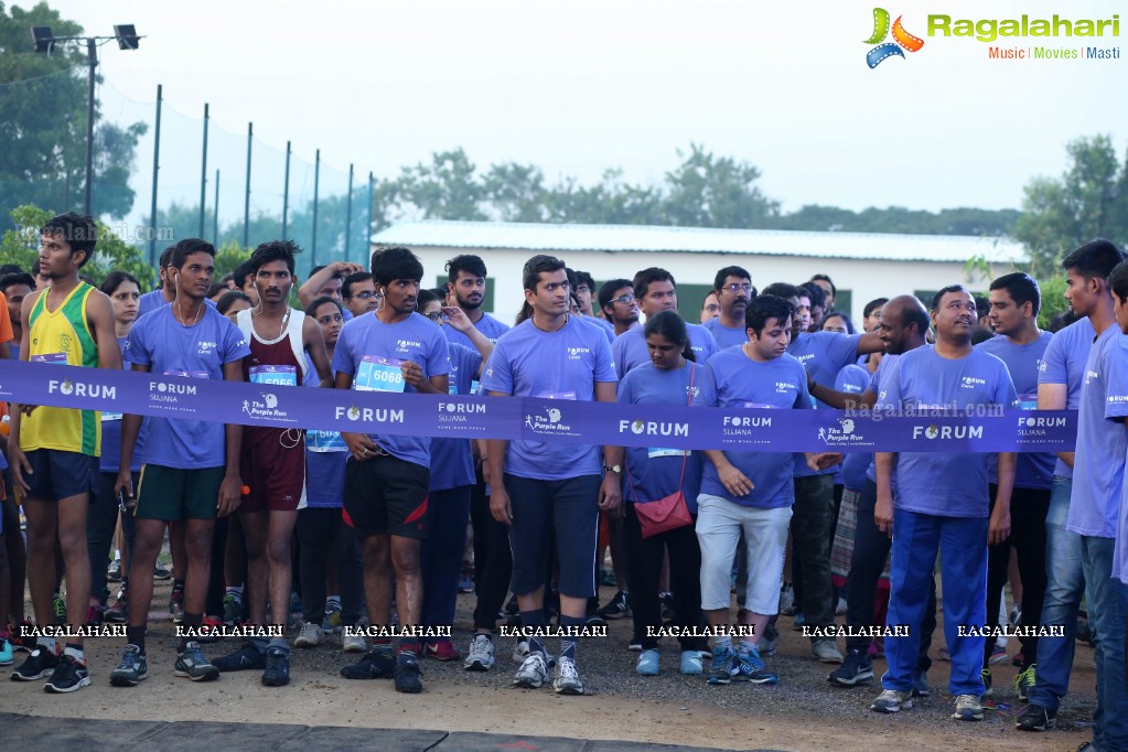 Purple Run 2016 - Alzheimer's Awareness Run, Gachibowli, Hyderabad