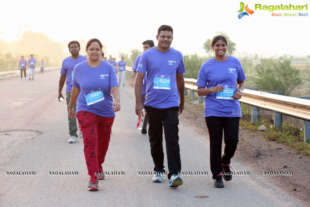 Purple Run 2016 - Alzheimer's Awareness Run, Gachibowli, Hyderabad